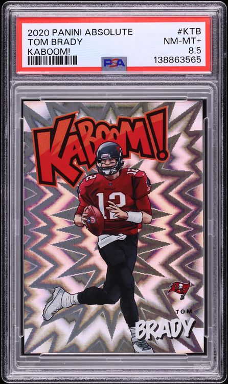 2020 Absolute Kaboom! Tom Brady #KTB PSA 8.5 NM-MT+