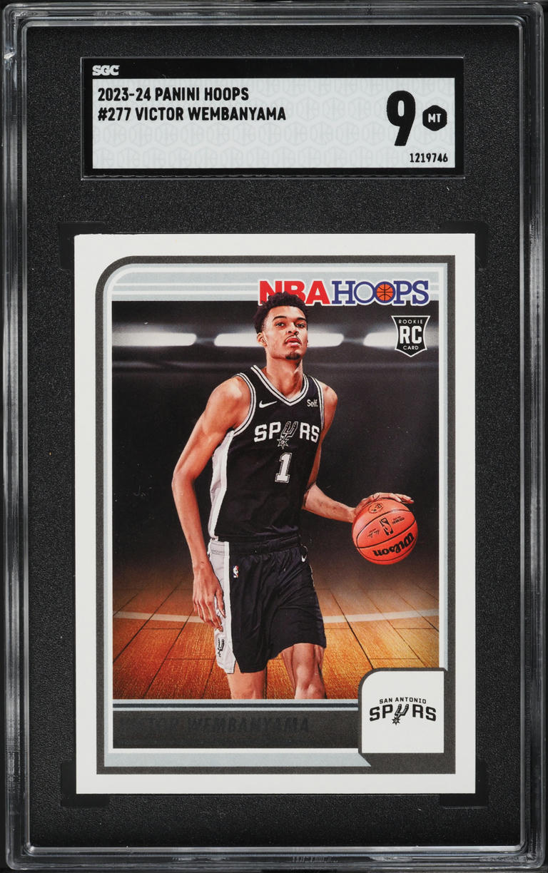 2023 Hoops Victor Wembanyama ROOKIE #277 SGC 9 MINT