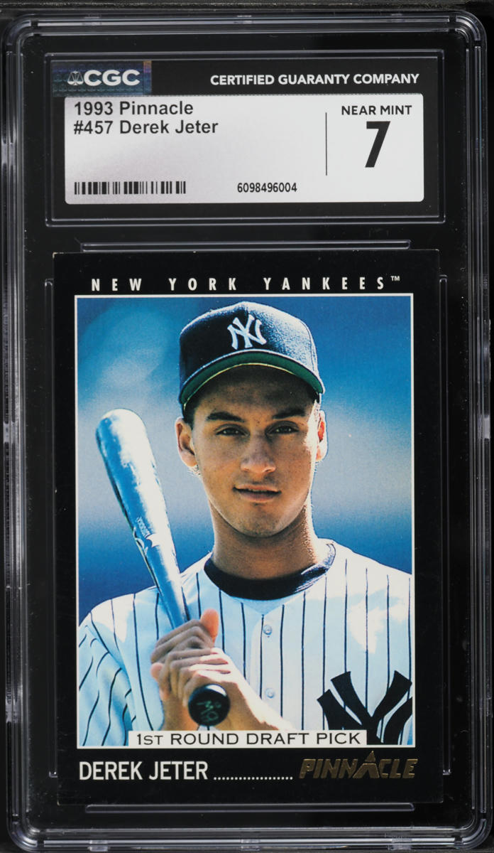 1993 Pinnacle Derek Jeter ROOKIE #457 CGC 7 NRMT
