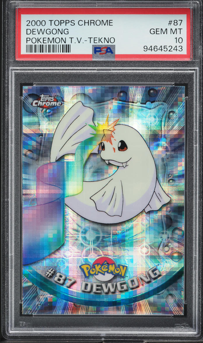 2000 Topps Chrome Pokemon T.V. Tekno Dewgong #87 PSA 10 GEM MINT