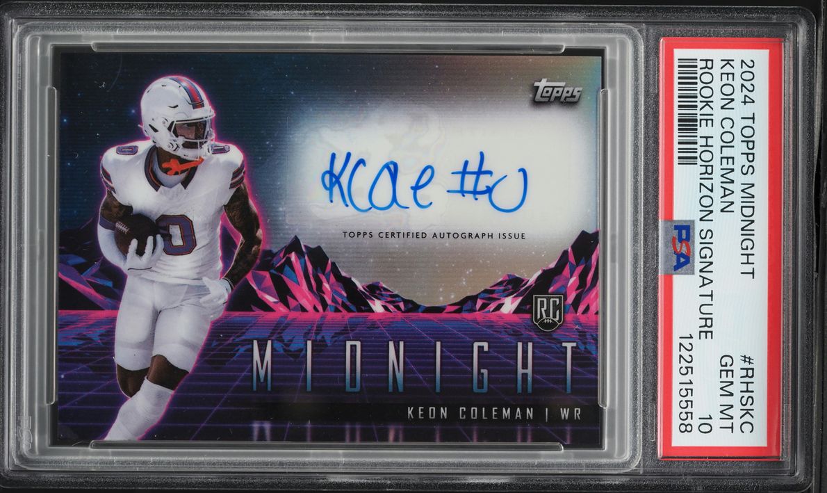 2024 Topps Midnight Horizon Keon Coleman ROOKIE AUTO #RHSKC PSA 10 GEM MINT