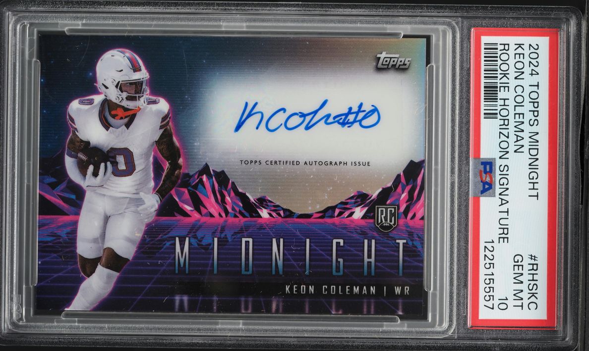 2024 Topps Midnight Horizon Keon Coleman ROOKIE AUTO #RHSKC PSA 10 GEM MINT