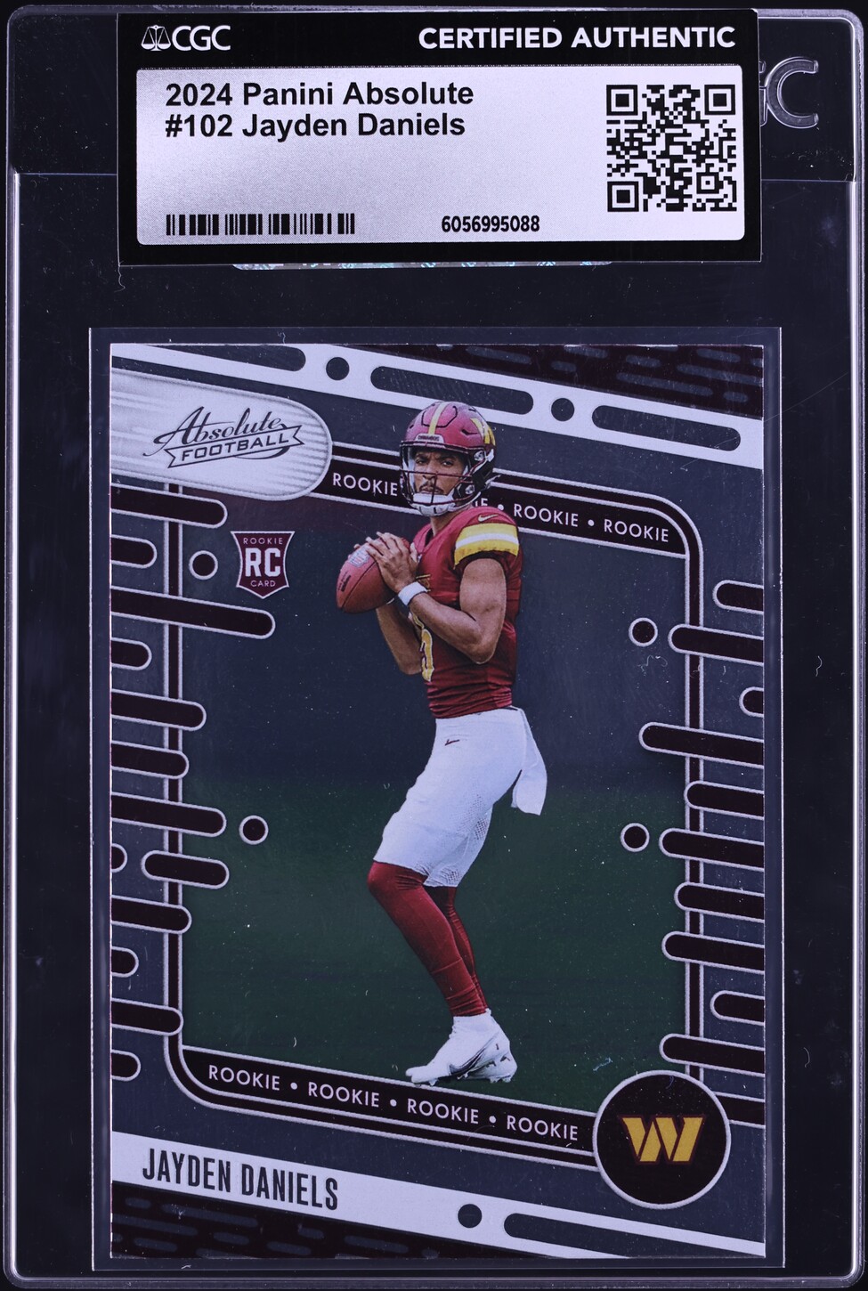 2024 Absolute Football Jayden Daniels ROOKIE #102 CGC AUTH