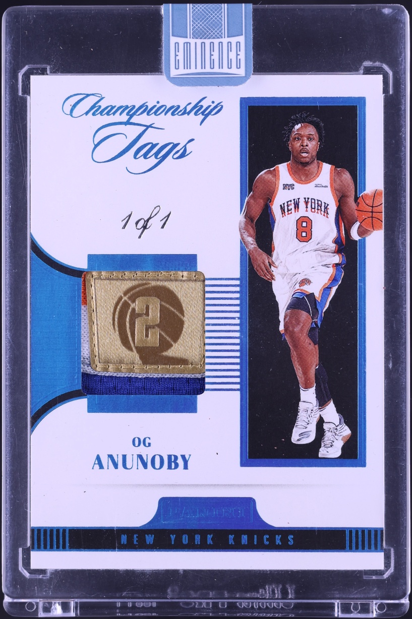 2024 Panini Eminence Championship Tags OG Anunoby PATCH AUTO 1/1 #CT-OGA