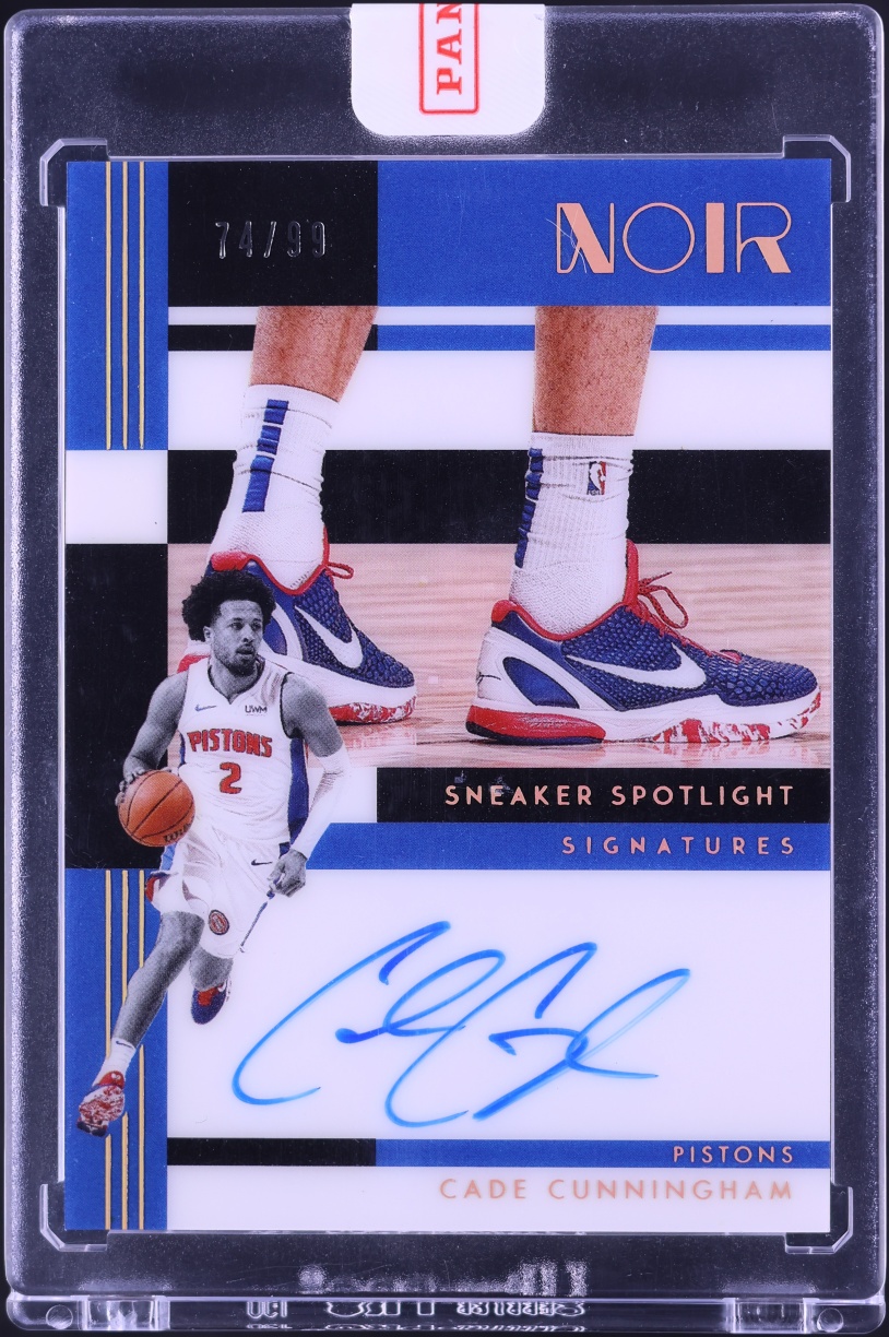2024 Panini Noir Sneaker Spotlight Signatures Cade Cunningham AUTO /99 #SSS-CCU