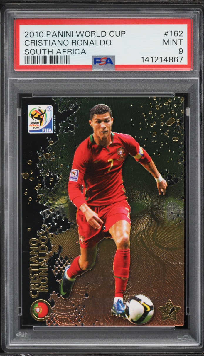 2010 Panini World Cup South Africa Cristiano Ronaldo #162 PSA 9 MINT