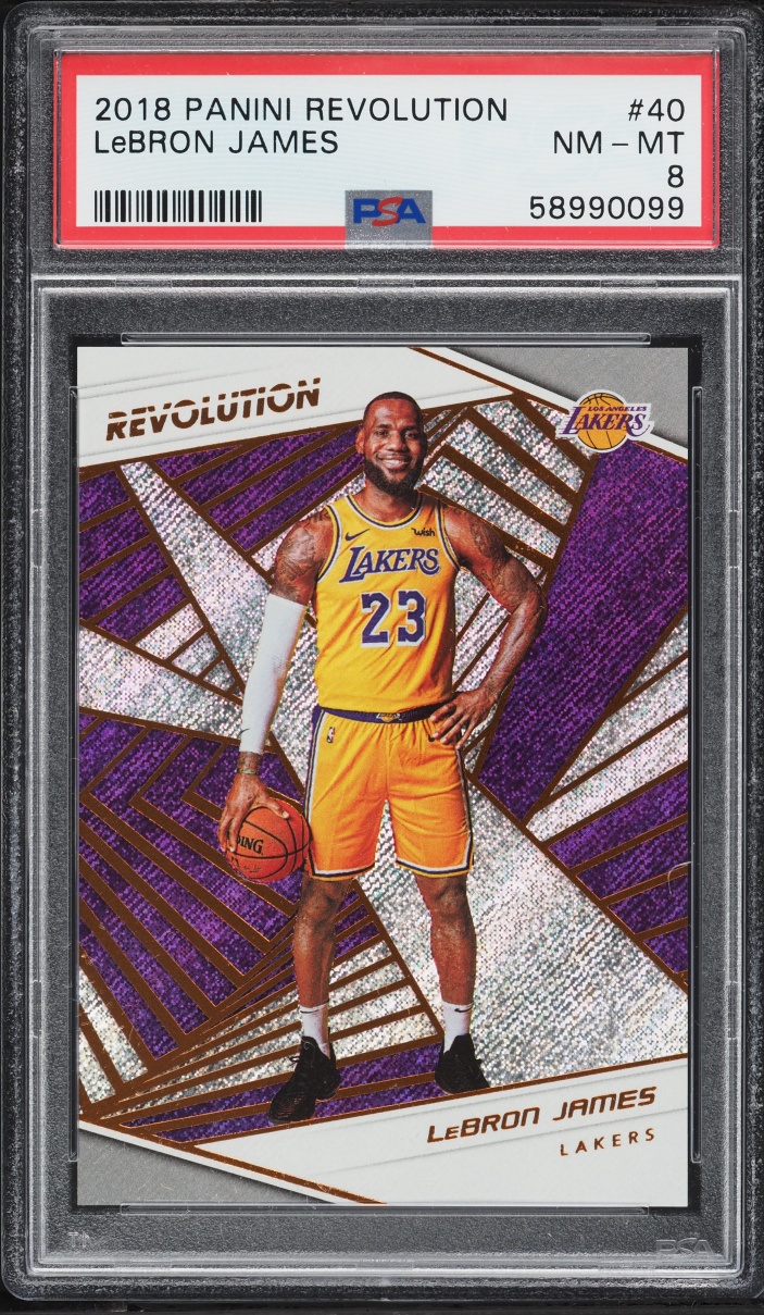 2018 Panini Revolution LeBron James #40 PSA 8 NM-MT
