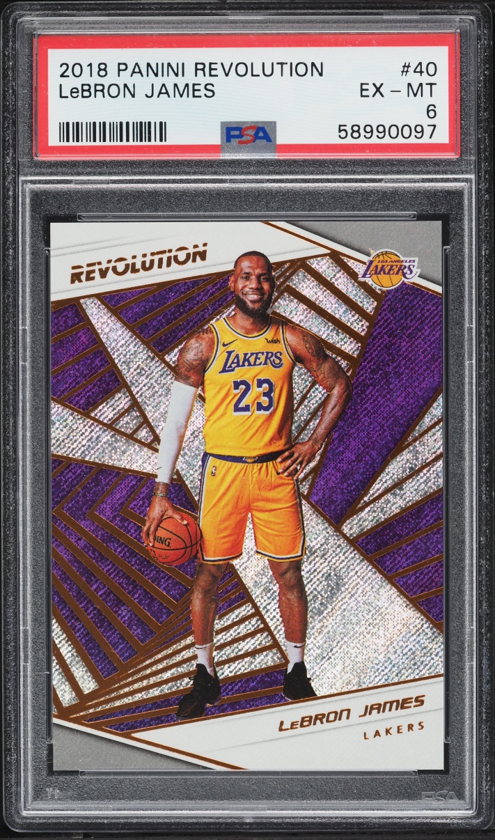 2018 Panini Revolution LeBron James #40 PSA 6 EXMT