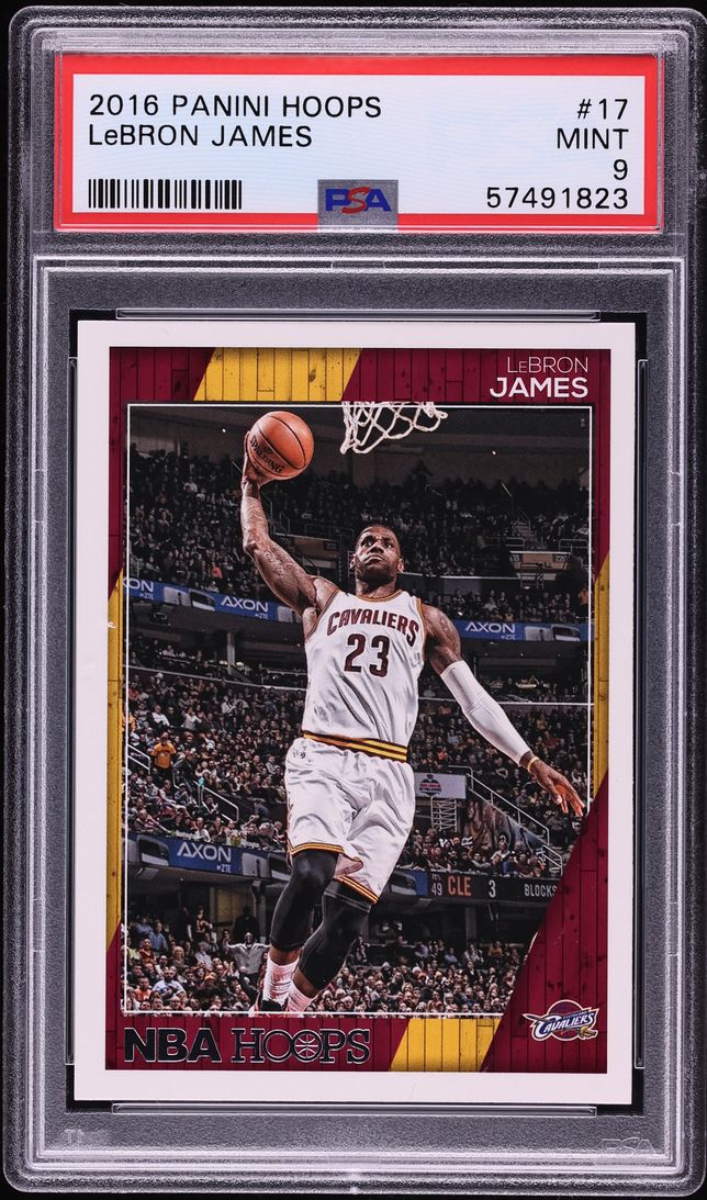 2016 Hoops LeBron James #17 PSA 9 MINT