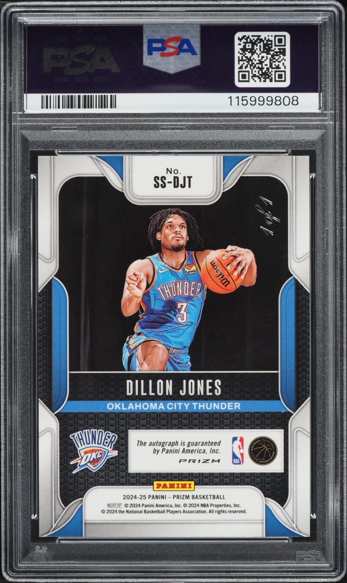 2024 Panini Prizm Sensational Black Dillon Jones ROOKIE AUTO 1/1 #SS-DJT PSA 10 GEM MINT