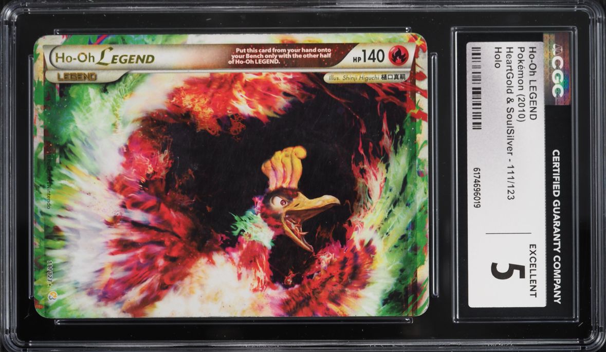 2010 Pokemon HeartGold & SoulSilver Holo Ho-Oh LEGEND #111 CGC 5 EX