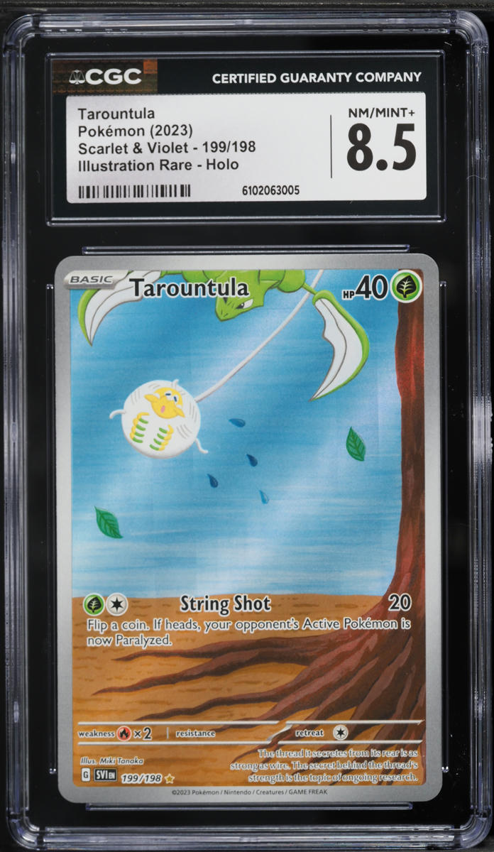2023 Pokemon Scarlet & Violet IR Tarountula #199 CGC 8.5 NM-MT+