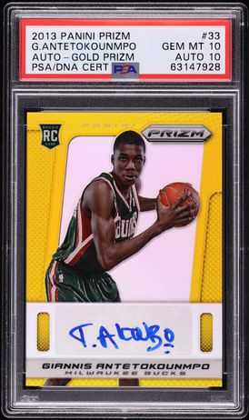 2013 Panini Prizm Giannis Antetokounmpo ROOKIE #290 PSA 10 GEM