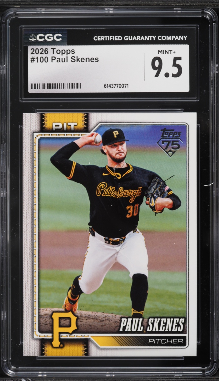 2026 Topps Paul Skenes #100 CGC 9.5 MINT+