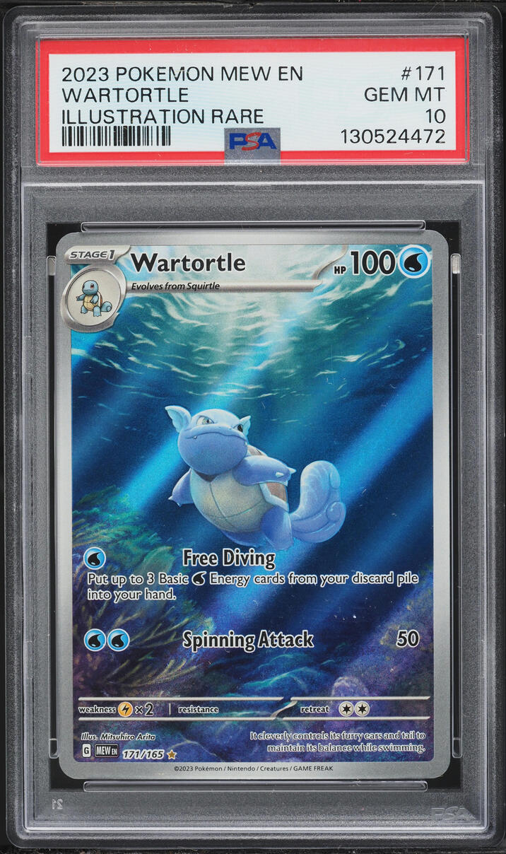 2023 Pokemon Scarlet & Violet 151 IR Wartortle #171 PSA 10 GEM MINT