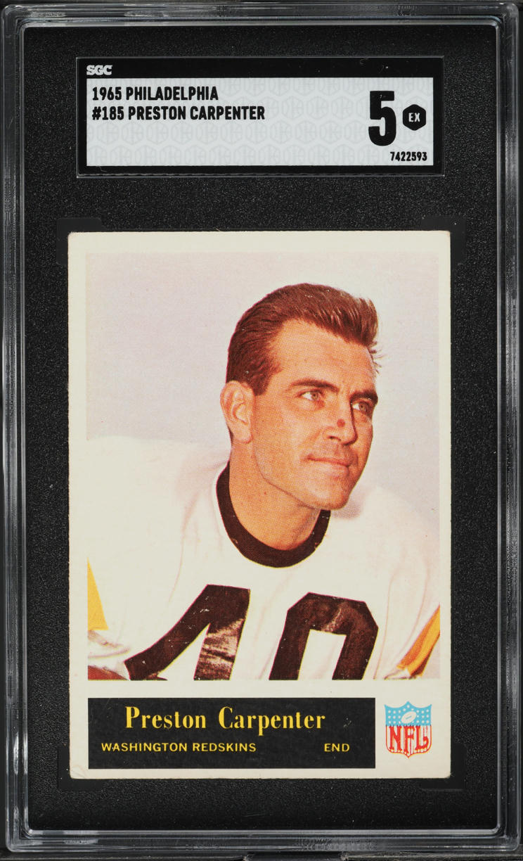 1965 Philadelphia Preston Carpenter #185 SGC 5 EX