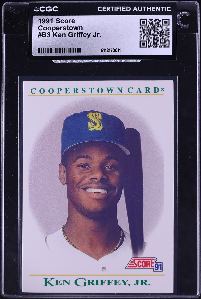 1991 Score Cooperstown Ken Griffey Jr. #B3 CGC AUTH