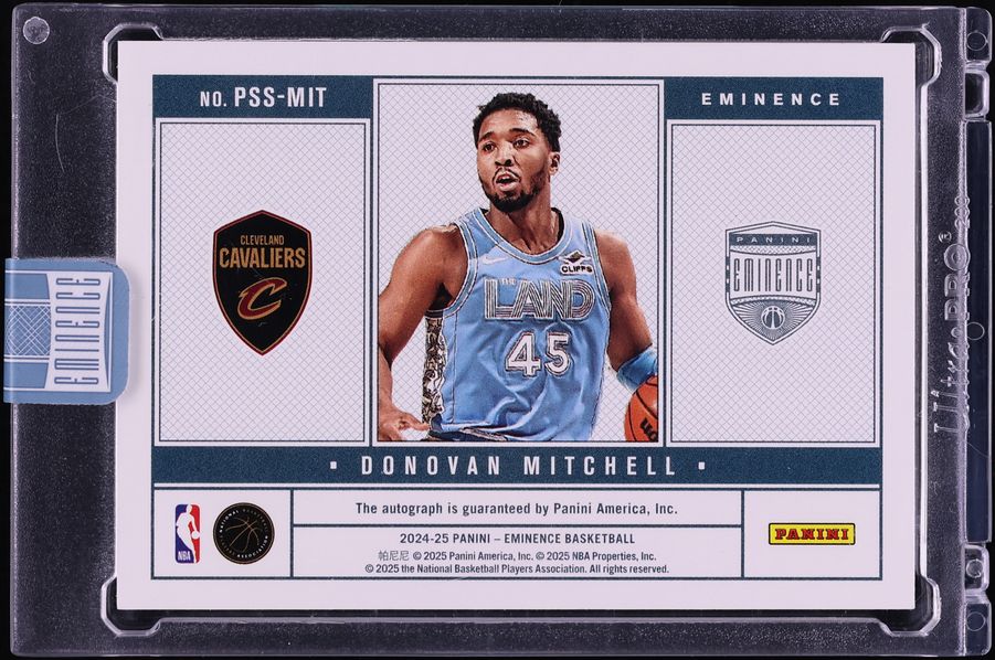 2024 Panini Eminence Priceless Signatures Silver Bar Donovan Mitchell AUTO /3 #PSS-MIT - Photo 2