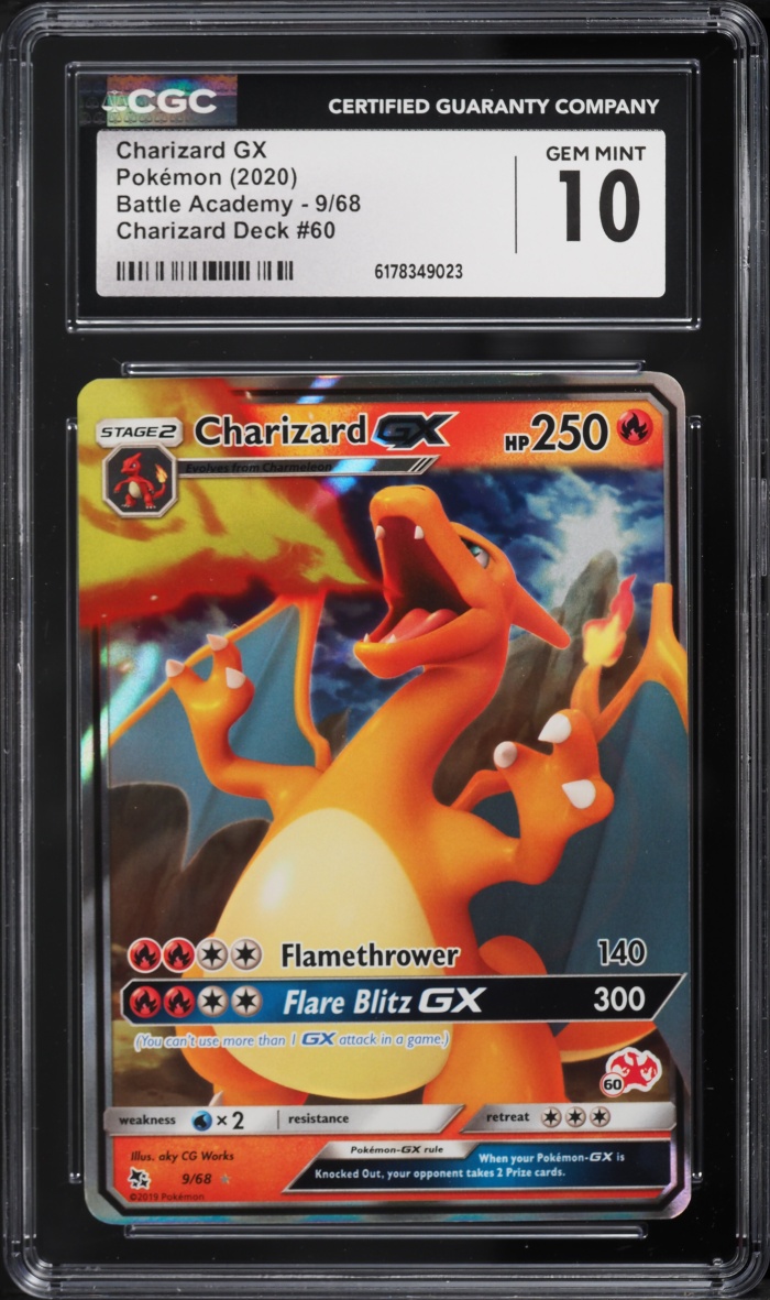 2020 Pokemon Sun & Moon Battle Academy Deck Holo Charizard GX #9 CGC 10 GEM MINT