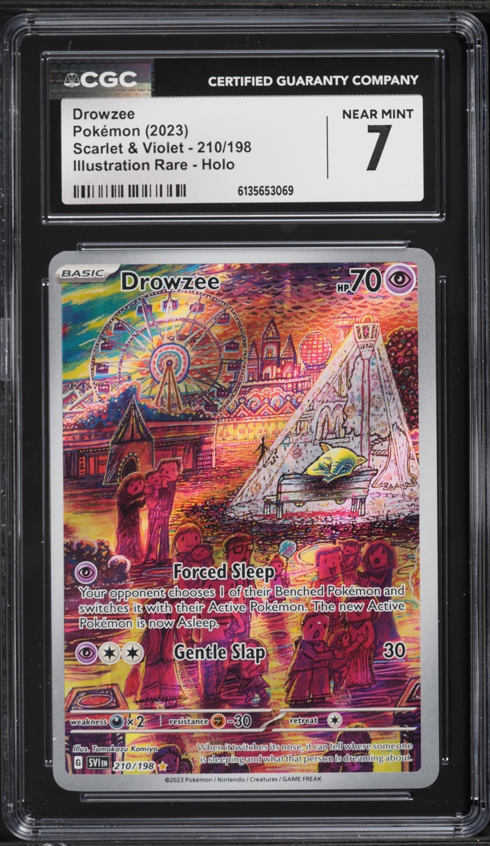 2023 Pokemon Scarlet & Violet IR Drowzee #210 CGC 7 NRMT