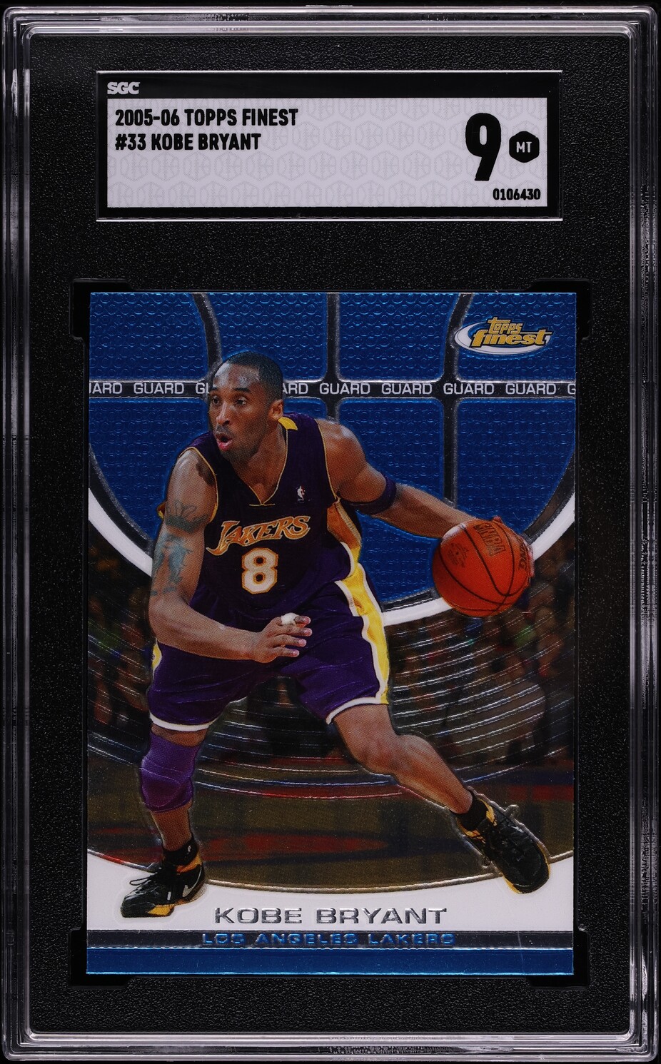 2005 Finest Basketball Kobe Bryant #33 SGC 9 MINT