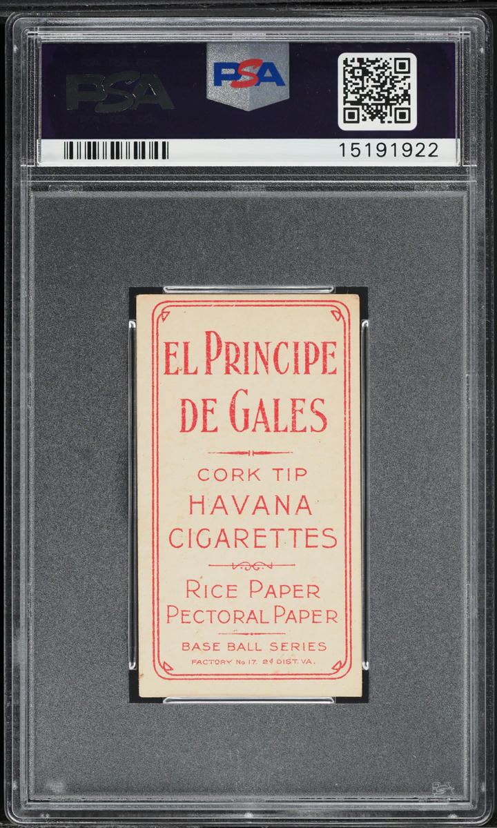 1909-11 T206 Spike Shannon EL PRINCIPE DE GALES PSA 6.5 EXMT+