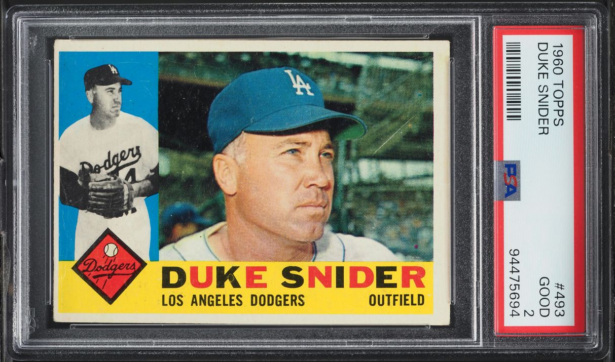 1960 Topps Duke Snider #493 PSA 2 GD