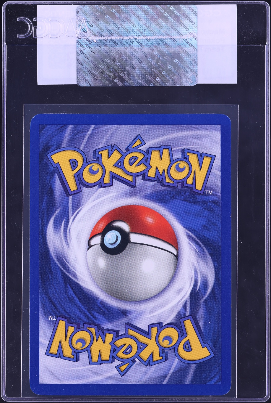 2000 Pokemon Team Rocket 1st Edition Machop #59 CGC AUTH