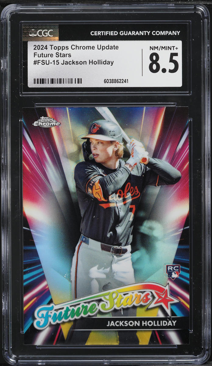 2024 Topps Chrome Update Future Stars Jackson Holliday ROOKIE CGC 8.5 NM-MT+