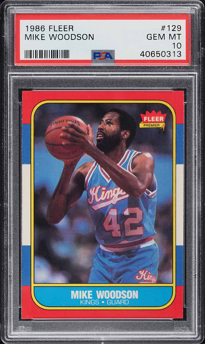 1986 Fleer Basketball Mike Woodson #129 PSA 10 GEM MINT