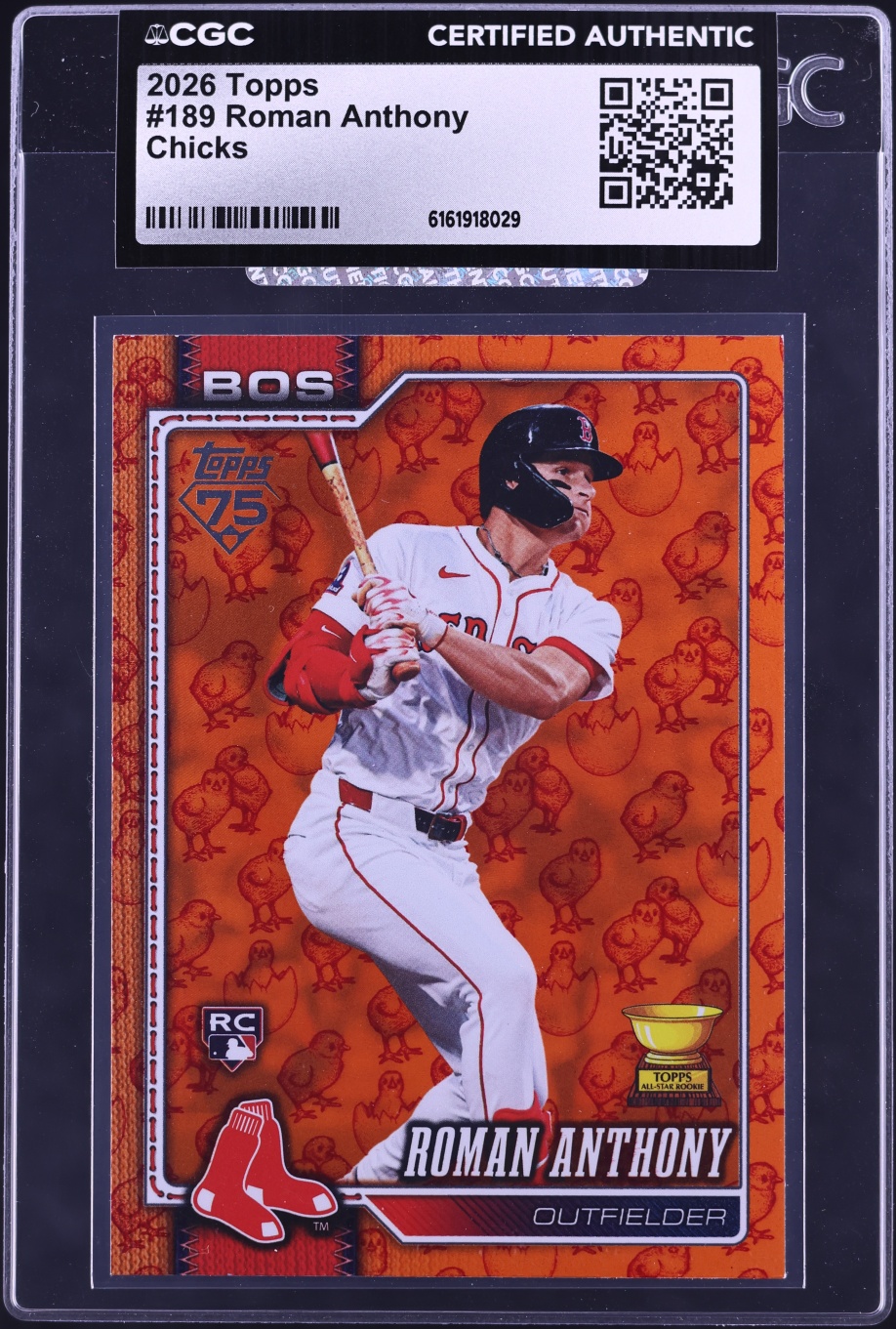 2026 Topps Chicks Roman Anthony ROOKIE #189 CGC AUTH
