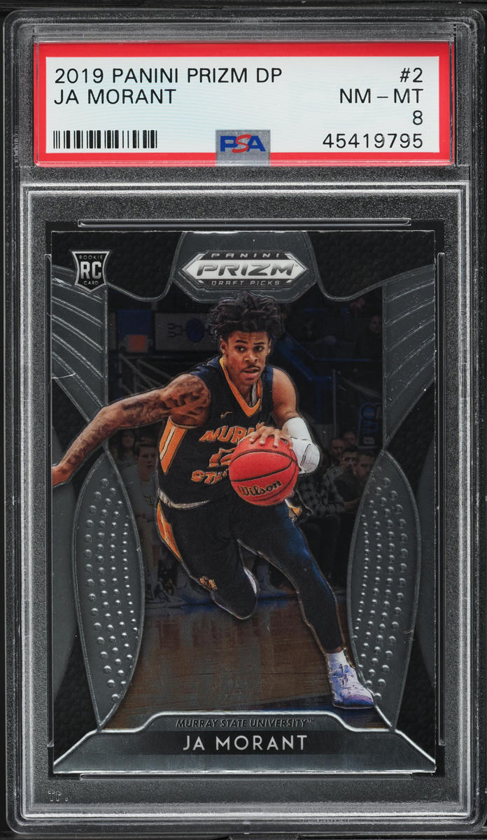 2019 Panini Prizm Draft Picks Ja Morant ROOKIE #2 PSA 8 NM-MT