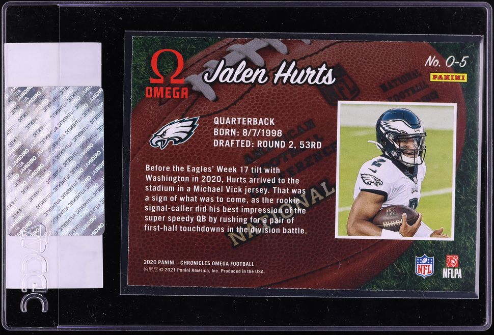 2020 Panini Chronicles Omega Jalen Hurts ROOKIE #O-5 CGC AUTH