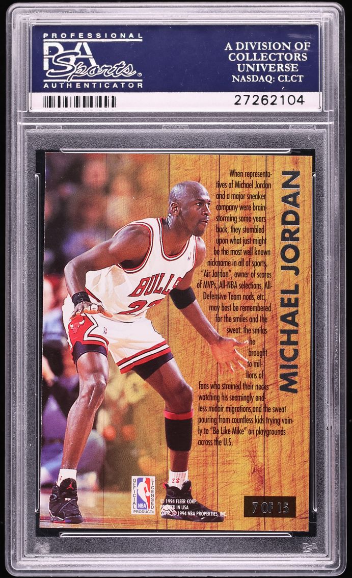 1993 Ultra Famous Nicknames Michael Jordan #7 PSA 10 GEM MINT