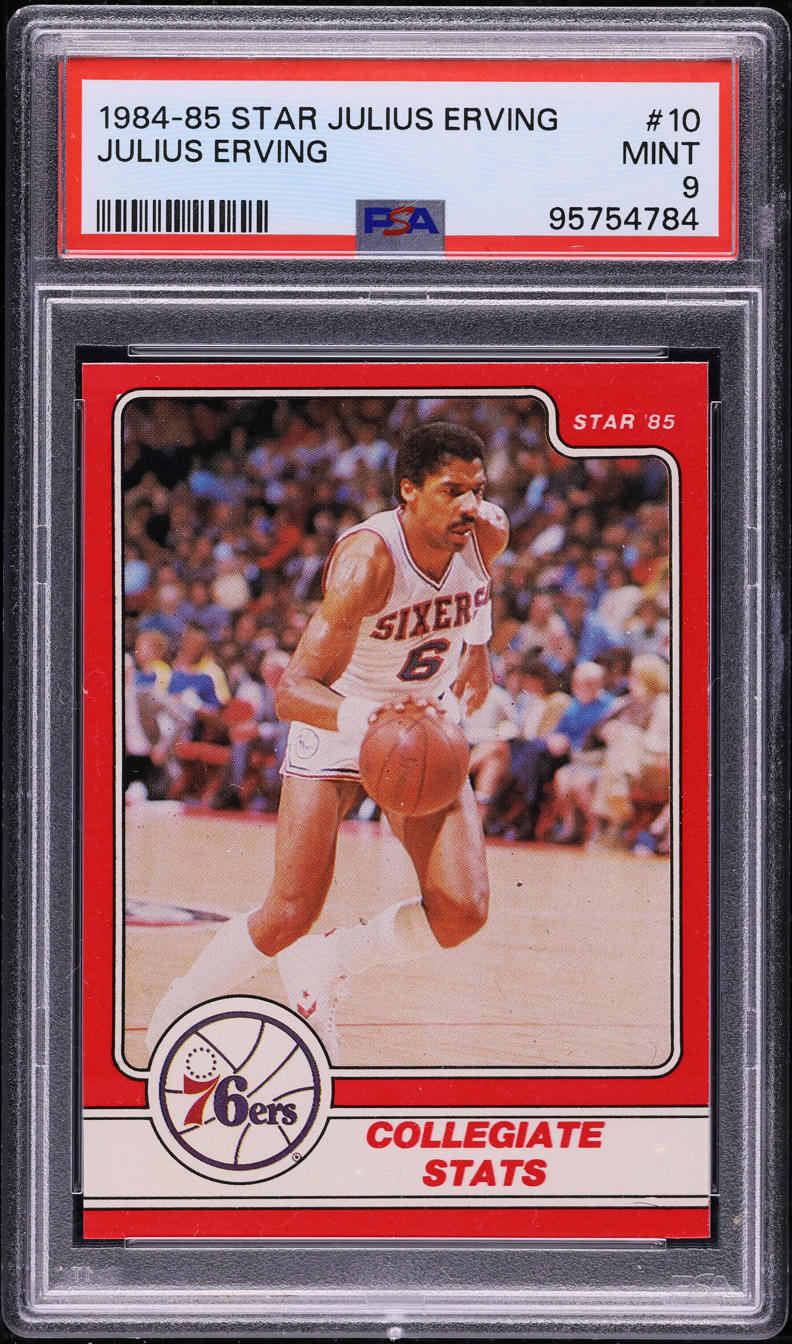 1984 Star Basketball Julius Erving #10 PSA 9 MINT