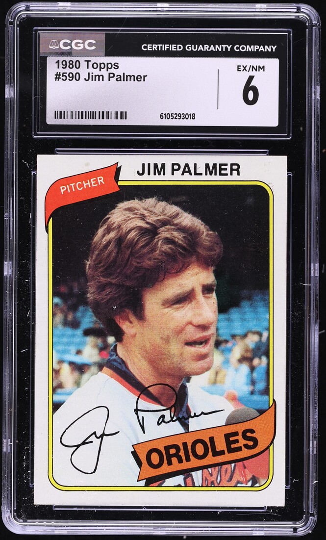 1980 Topps Jim Palmer #590 CGC 6 EXMT
