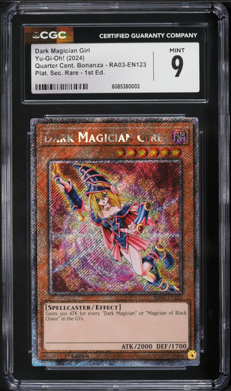 Dark Magician Bandai Yugioh Dark Magician Girl 1st Edition MVP1