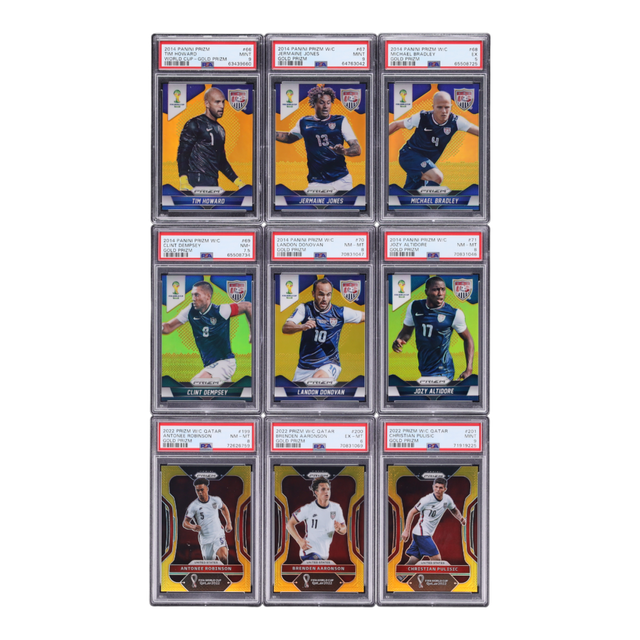 2022 Panini Prizm World Cup Qatar Gold Achraf Hakimi /10 #236 PSA