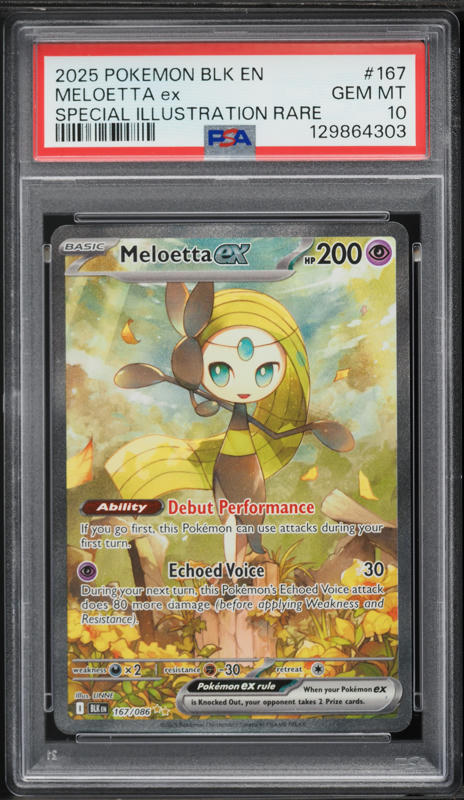 2025 Pokemon Japanese Mega Starter Set Meloetta #22 CGC 10 GEM