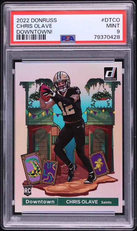 2022 Donruss Downtown Chris Olave ROOKIE #DT-CO PSA 9 MINT