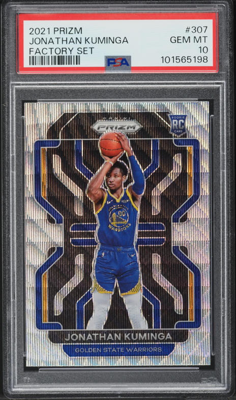 その他 2021 Jonathan Kuminga Autographed PSA 2021 Select Signatures Gold Prizm Jonathan Kuminga ROOKIE AUTO /10