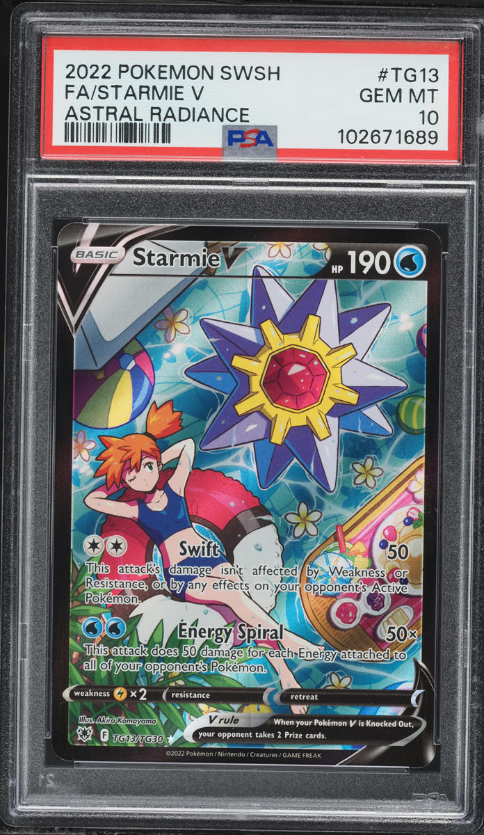 2022 Pokemon Sword & Shield Astral Radiance TG Starmie V #TG13 PSA 10 GEM MINT