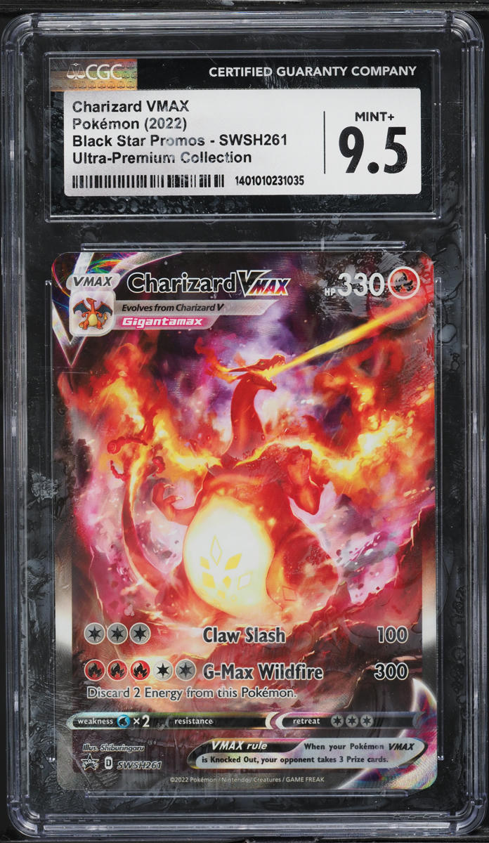 2022 Pokemon SWSH Black Star Promo Ultra Premium Charizard VMAX #SWSH261 CGC 9.5