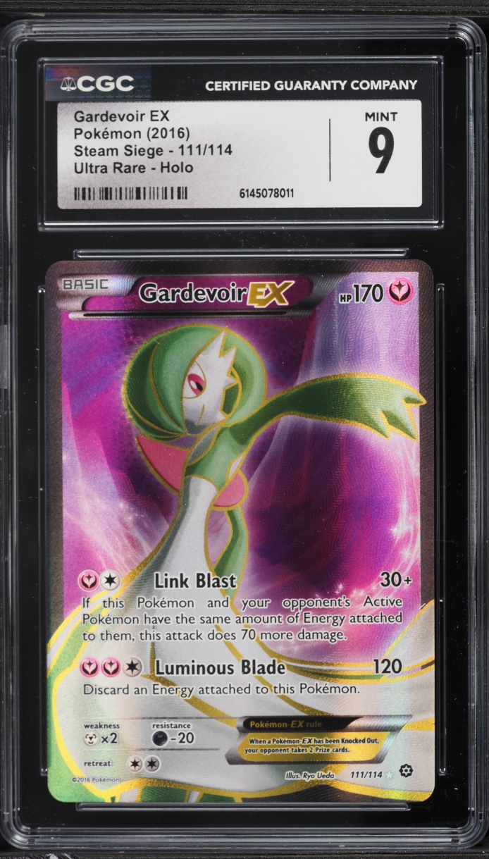 2016 Pokemon XY Steam Siege Full Art Gardevoir Ex #111 CGC 9 MINT