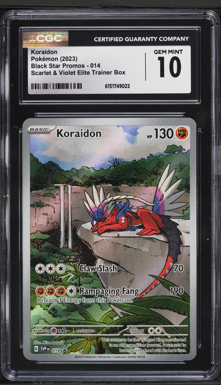 2023 Pokemon Scarlet & Violet Promo ETB Full Art Koraidon #14 CGC 10 GEM MINT