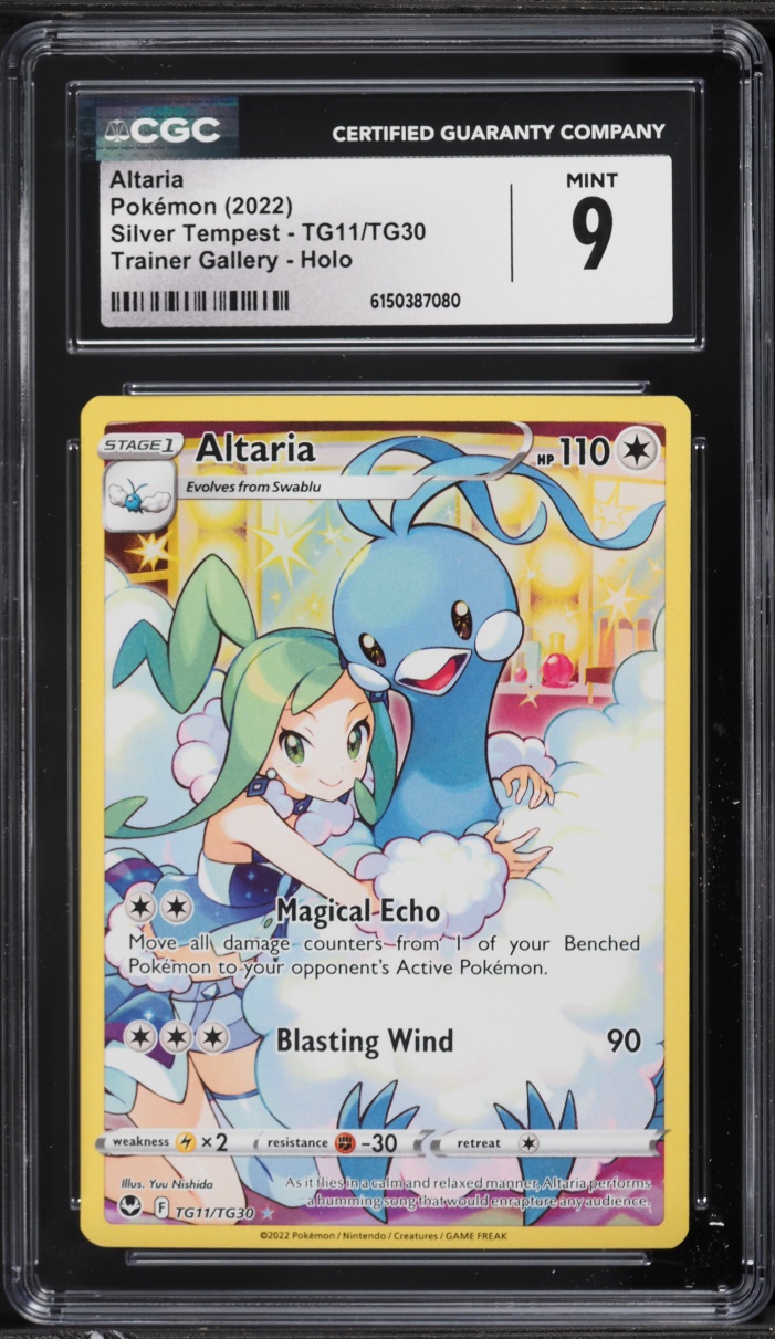 2022 Pokemon Sword & Shield Silver Tempest CHR Altaria #TG11 CGC 9 MINT