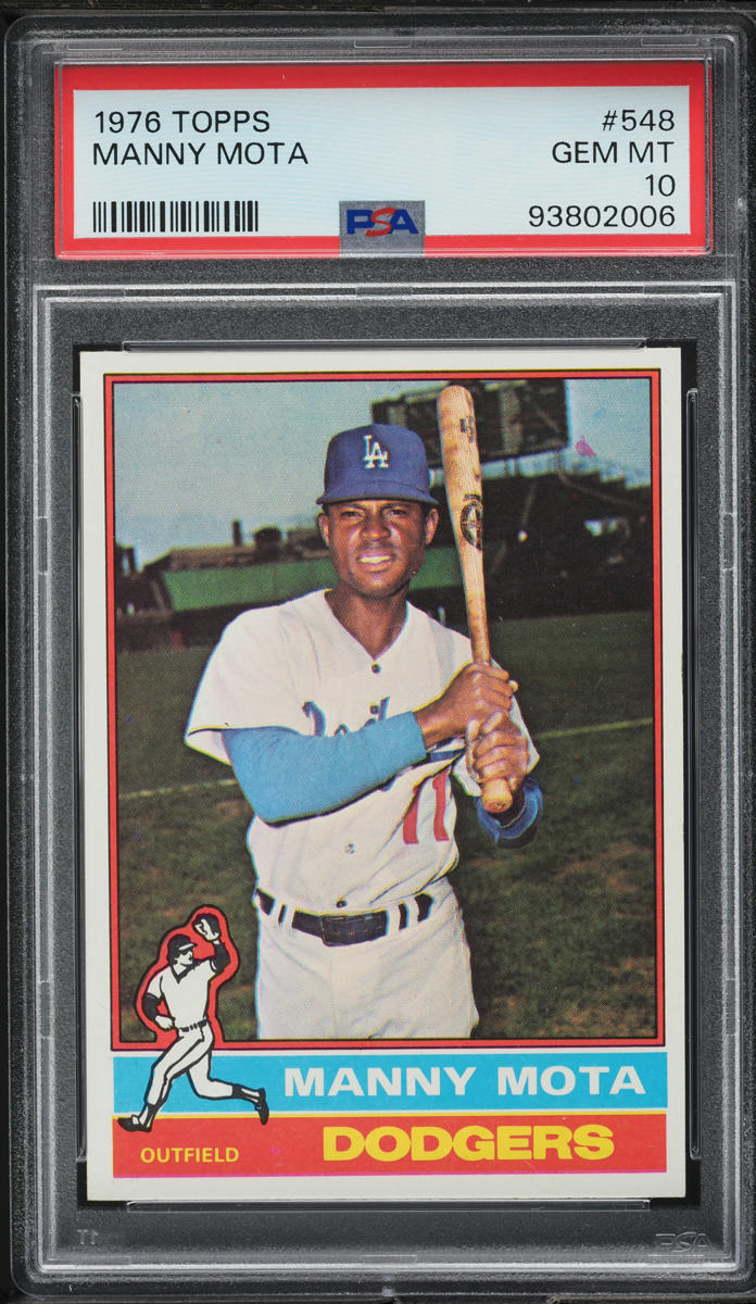 1976 Topps Manny Mota #548 PSA 10 GEM MINT
