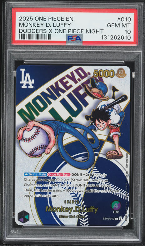 2025 One Piece Promo Dodgers X One Piece Night Monkey D. Luffy