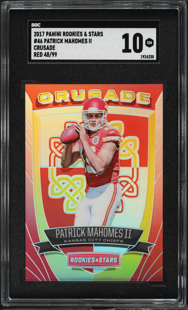 2017 Panini Rookies & Stars Crusade Red Patrick Mahomes II ROOKIE /99 ...
