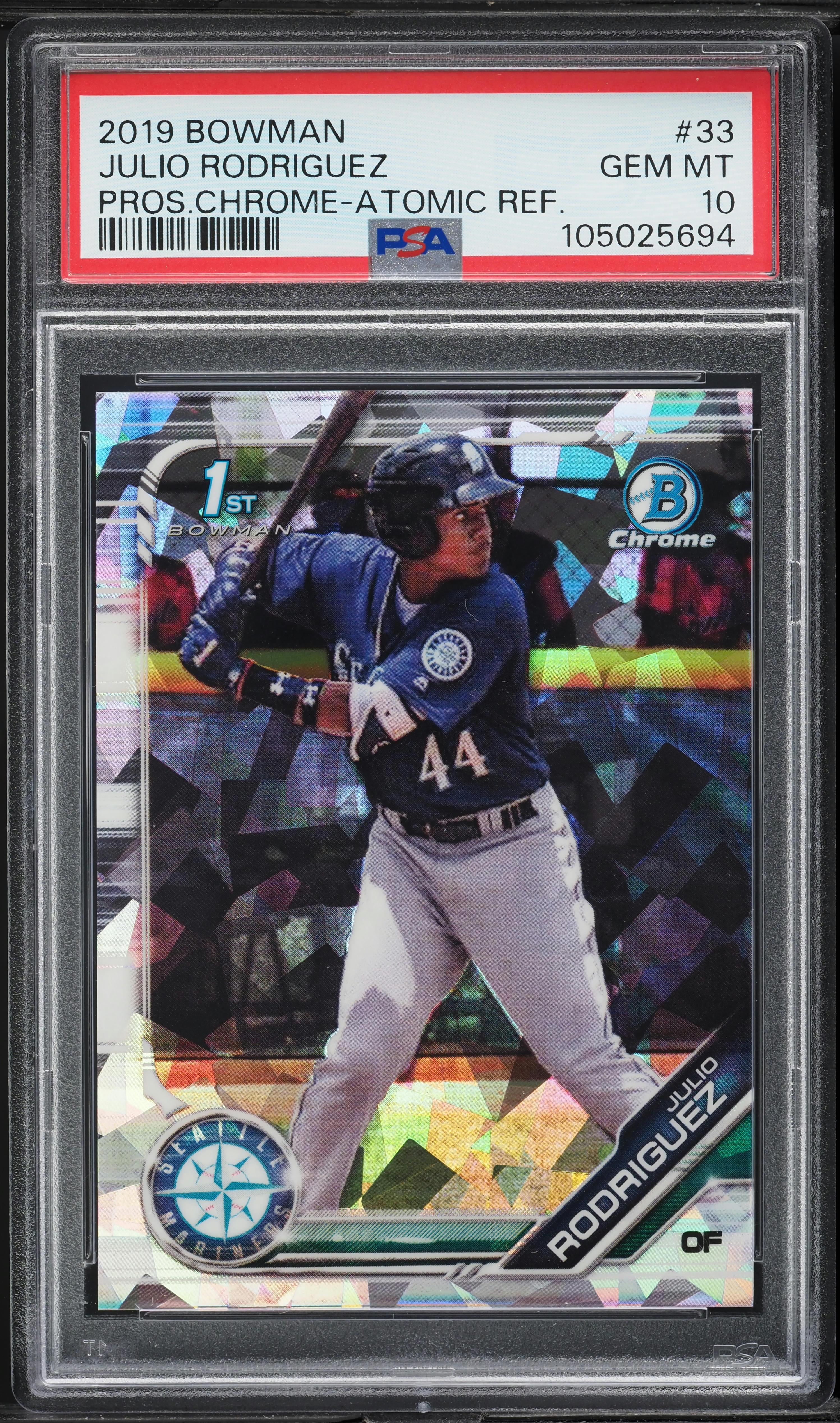 その他 bowman Julio Rodriguez psa10 chrome PSA 10 JULIO RODRIGUEZ AUTO 2019 Bowman Chrome Autograph